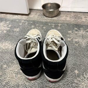 Vans Black and White High-Top Sneakers